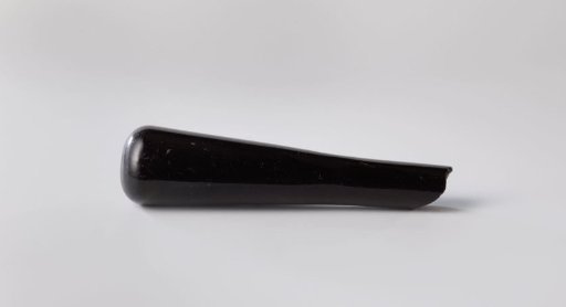 Stamped brown-green glass
