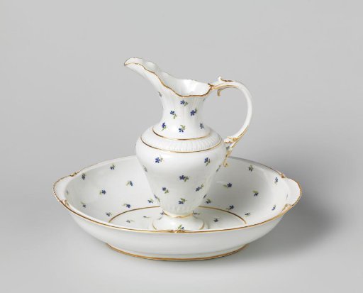 Basin of porcelain