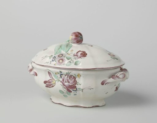Earthenware Soup Tureen with Lid