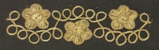 Fragment of gold braid