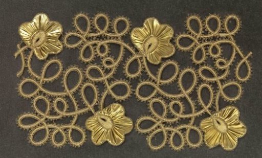 Fragment of gold braid