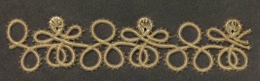 Fragment of gold braid