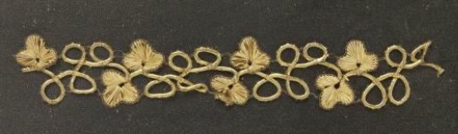 Fragment of gold braid