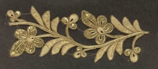 Fragment of gold braid