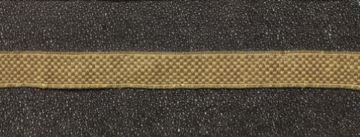 Strip of passementerie with gold thread