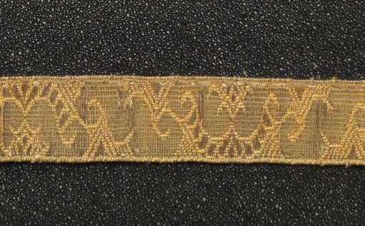 Strip of passementerie with gold thread