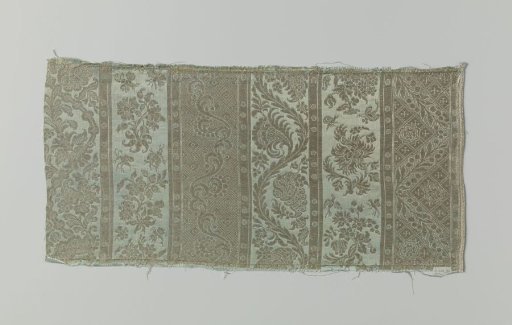 Fragment of silk satin brocade