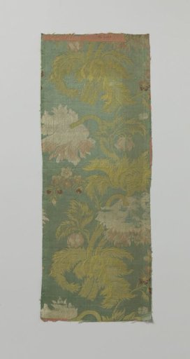 Fragment of Multicolored Silk Lampas