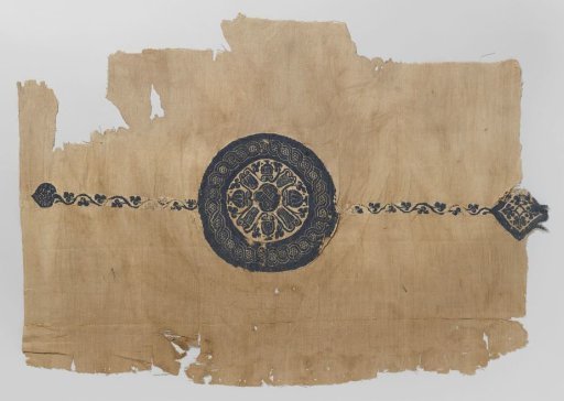 Textile fragment with tapestry ornamentation