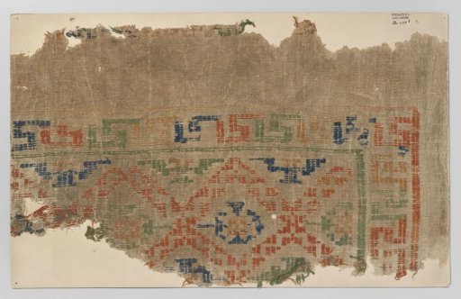 Fragment of brocaded linen