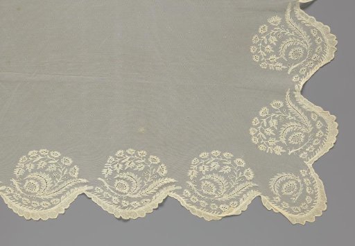 Veil of Tulle with Insertion Work