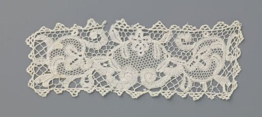 Piece of Bobbin Lace with Volutes