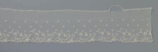 Strip of appliqué lace with rocailles