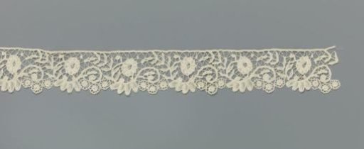 Strip of Bobbin Lace with S-scrolls