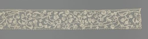 Strip of Needle Lace with Flowers and Vines