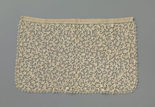Jabot of Needle Lace with Serpentine Scrolls