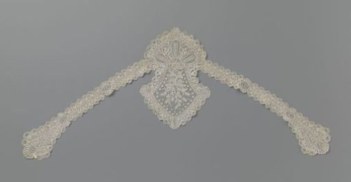 Fanchon of Needle Lace with a Bow of Five Loops