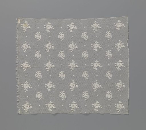 Test Piece (?) of Bobbin Lace with Scattered Flowers
