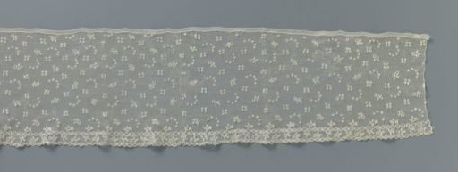 Strip of needle lace with half-moons