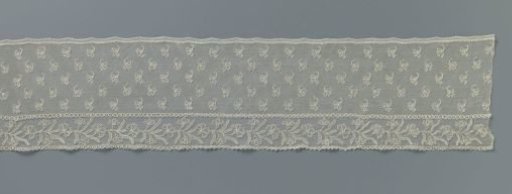 Strip of needle lace with cornflowers