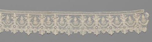 Strip of Needle Lace with Hanging Campanulas