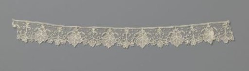 Strip of needle lace with ivy leaves