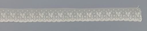 Strip of bobbin lace with earlets