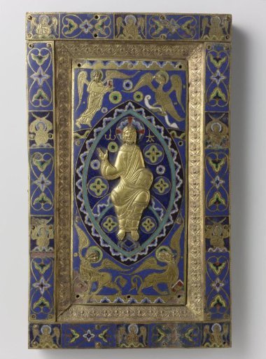 Back cover of a gospel book with the blessing Christ