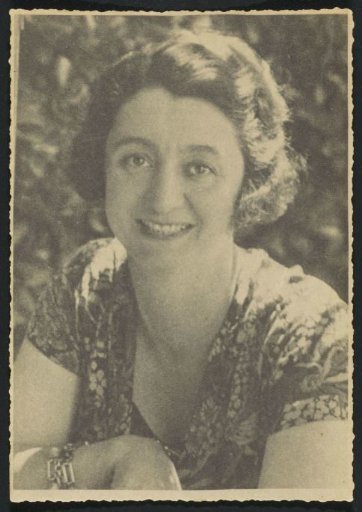 Portrait of Denise Vande Velde-Borgeaud, owner of a closed fashion house in Brussels and London