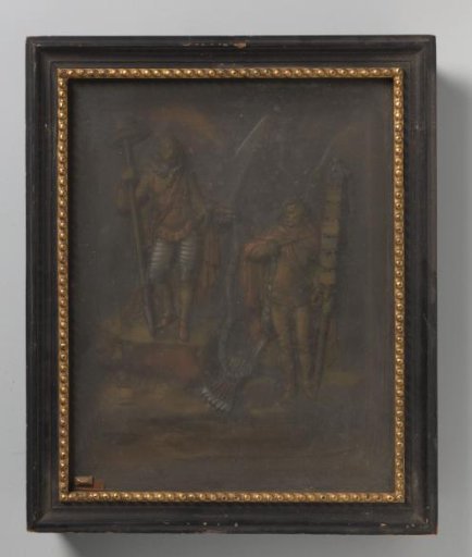 Relief of colored plaster