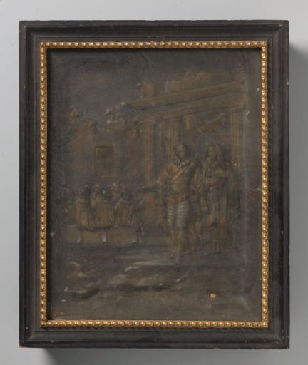 Relief in colored plaster