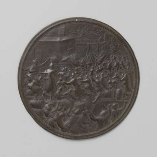Panic Among the German Soldiers Due to the Arrival of Several Ships of the Prince of Orange, 1577