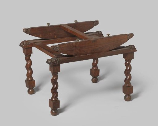 Pedestal of Rosewood, Belonging to a Cradle