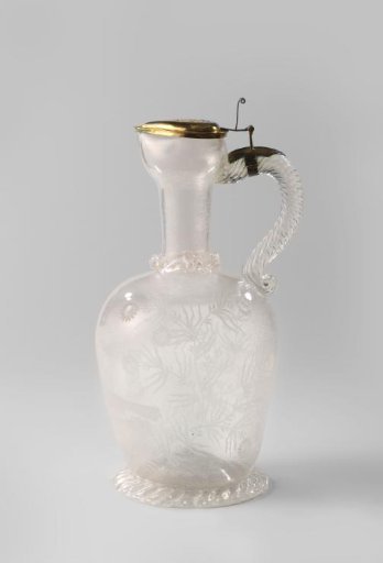 Jar with Lid, with Sunflowers and Peacocks