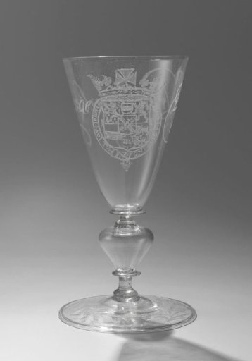 Chalice glass with the arms of William III