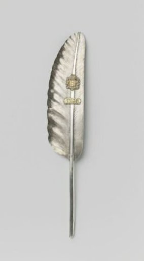 Prize medal with the coat of arms of Amsterdam and the year 1755