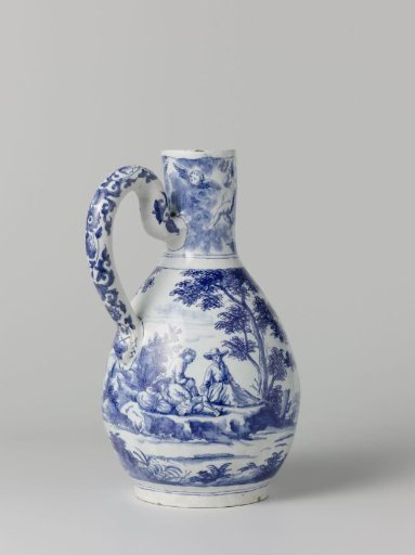 Three painted jugs