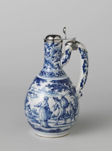 Three painted jugs
