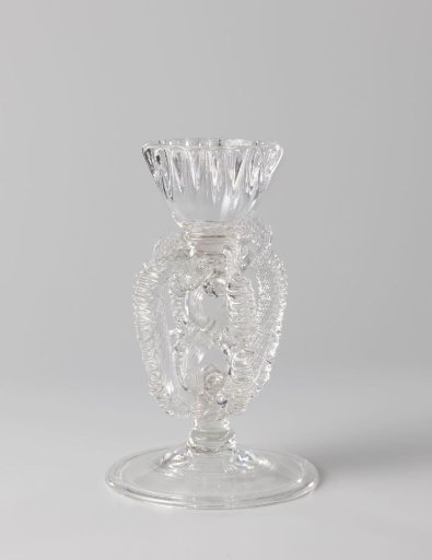 Snake glass with a cut-off goblet