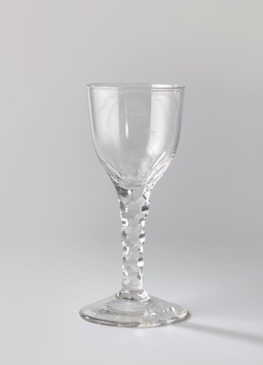 Sling glass with the inscription DE JONG SAAYER