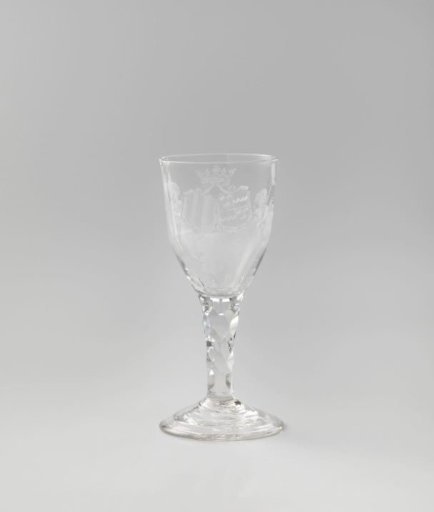 Goblet with an alliance coat of arms carried by two putti