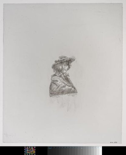 Diamond with a portrait of Rembrandt