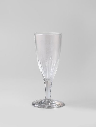 Chalice glass with a shield bearing the monogram DHDC and the inscription: Ter Uwer Verjaring