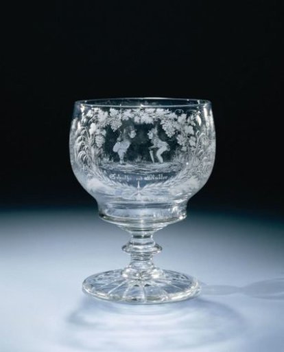 Goblet with Schulze and Müller and Two Roosters