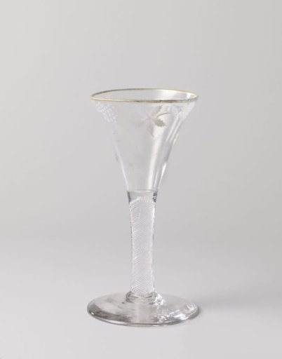 Sling glass with a grapevine
