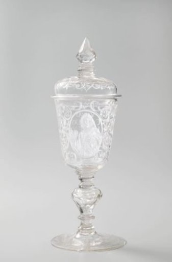 Lidded wine glass with a portrait of Charles VI of Habsburg