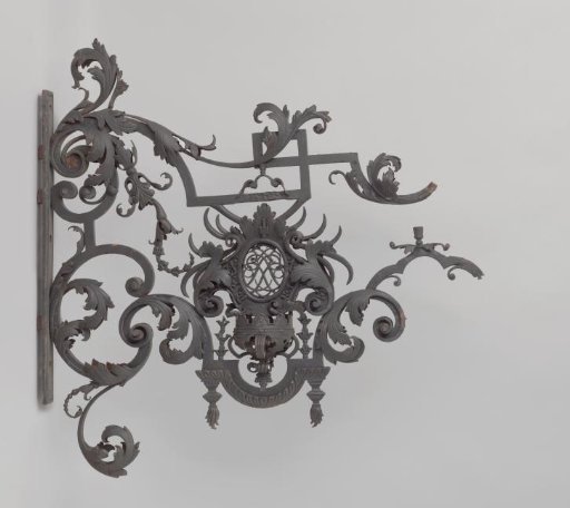 Crowned cartouche with monogram