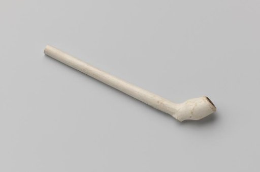 Marked clay tobacco pipe, damaged
