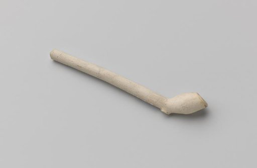Marked clay tobacco pipe, damaged