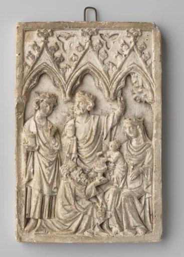 Adoration of the Kings; plaster cast